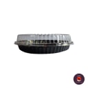 11" Round Sushi Tray with Lid (Round Sushi Trays, size 11" diameter · Tray H 1" · Lid H 1") — flat view. Food-grade packaging for sale in the Philippines | Ziyah Packaging Supplies