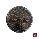 14" Round Sushi Tray with Lid (Round Sushi Trays, size 14" diameter · Tray H 1" · Lid H 1") — top view. Food-grade packaging for sale in the Philippines | Ziyah Packaging Supplies