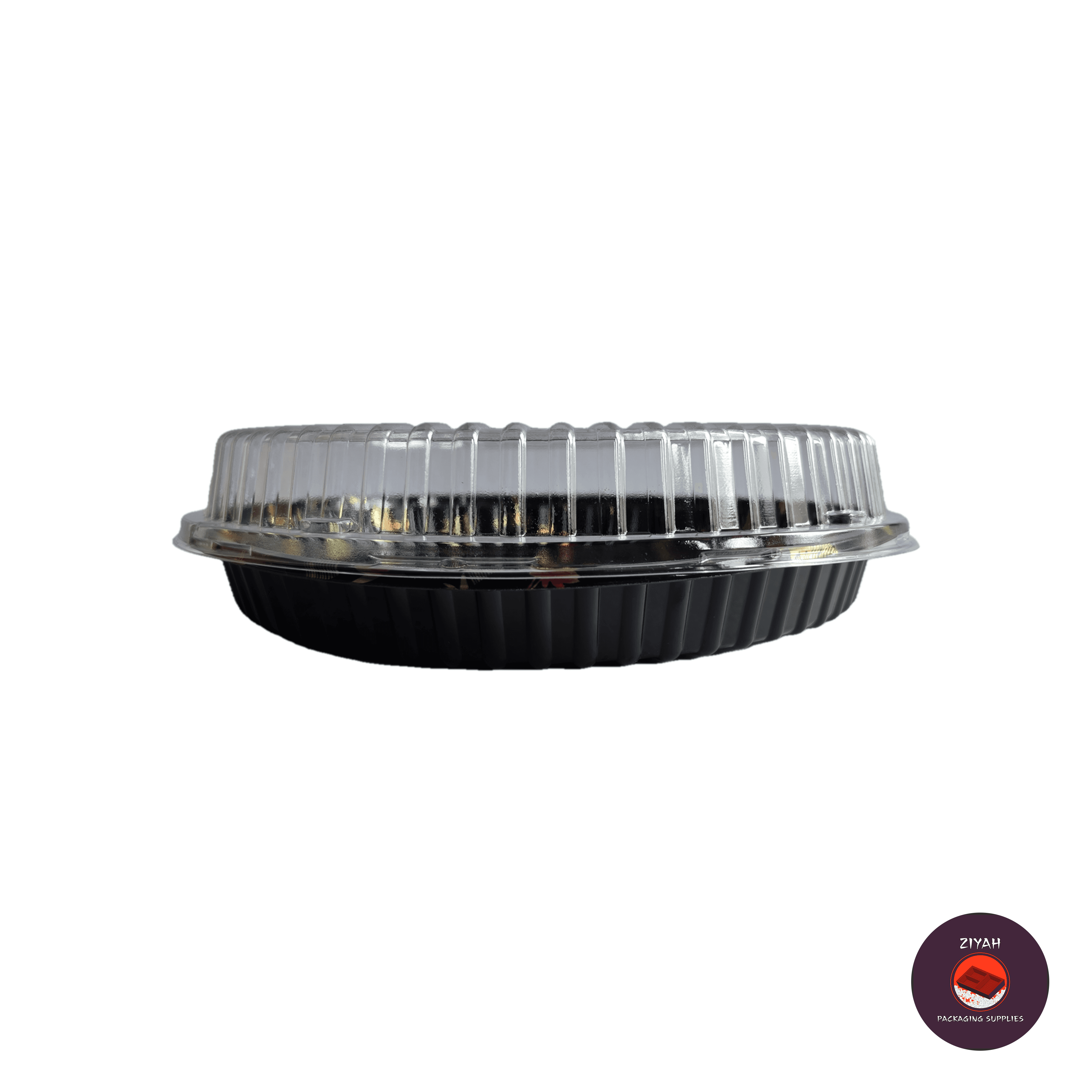 11" Round Sushi Tray with Lid — flat view | food packaging Philippines | Ziyah Packaging Supplies