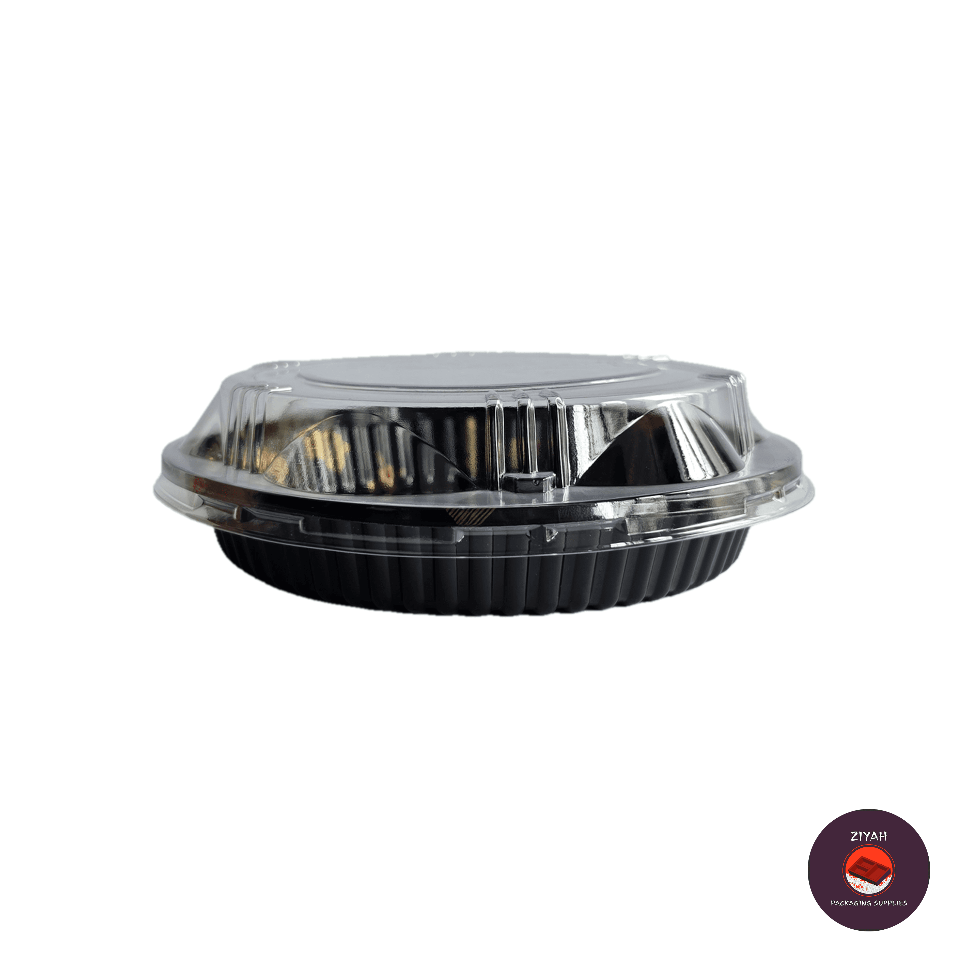 8" Round Sushi Tray with Lid — flat view | food packaging Philippines | Ziyah Packaging Supplies