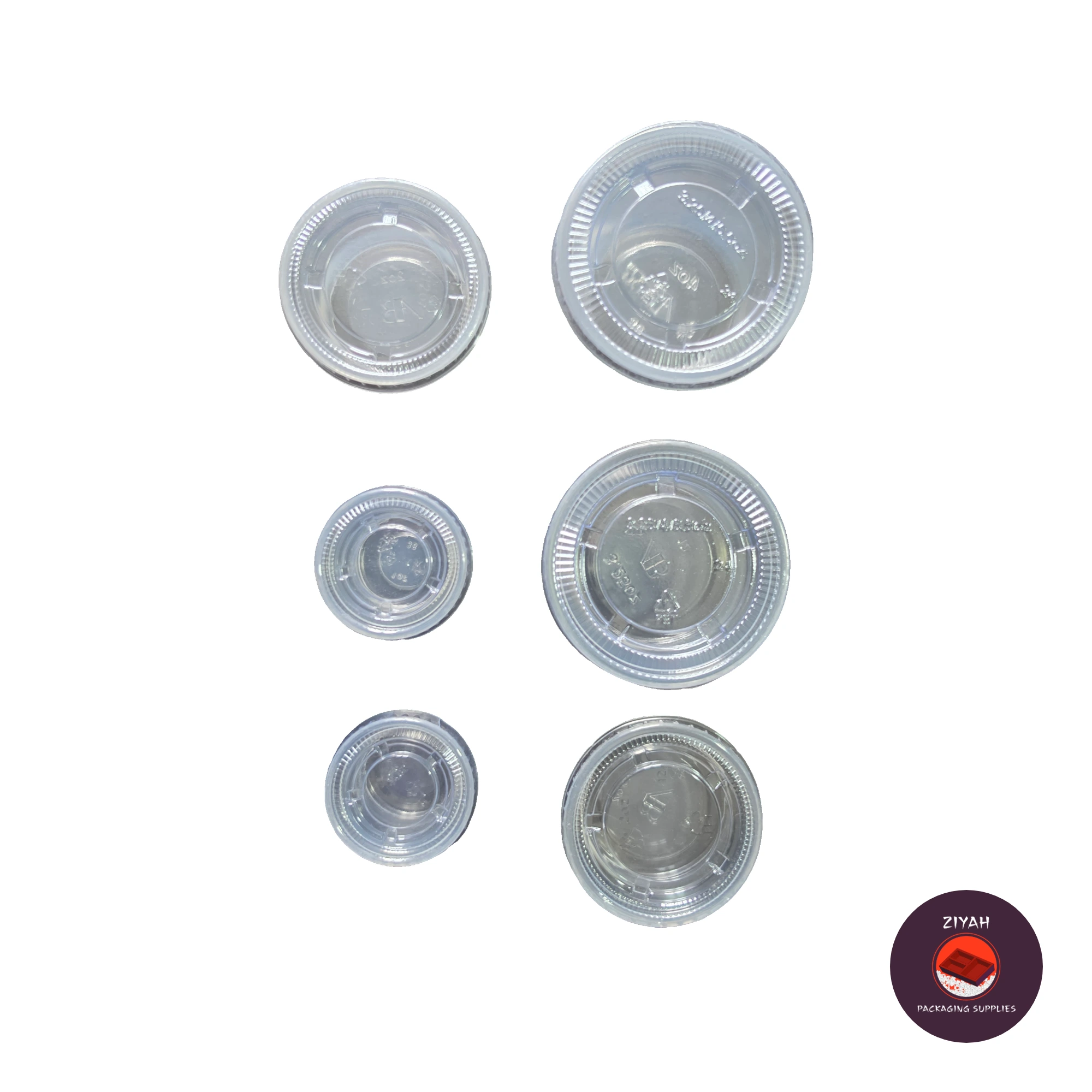 Hinged Sauce Cup (Cup Sauce, Clear color, size NA) — product photo 2. Food-grade packaging for sale in the Philippines | Ziyah Packaging Supplies